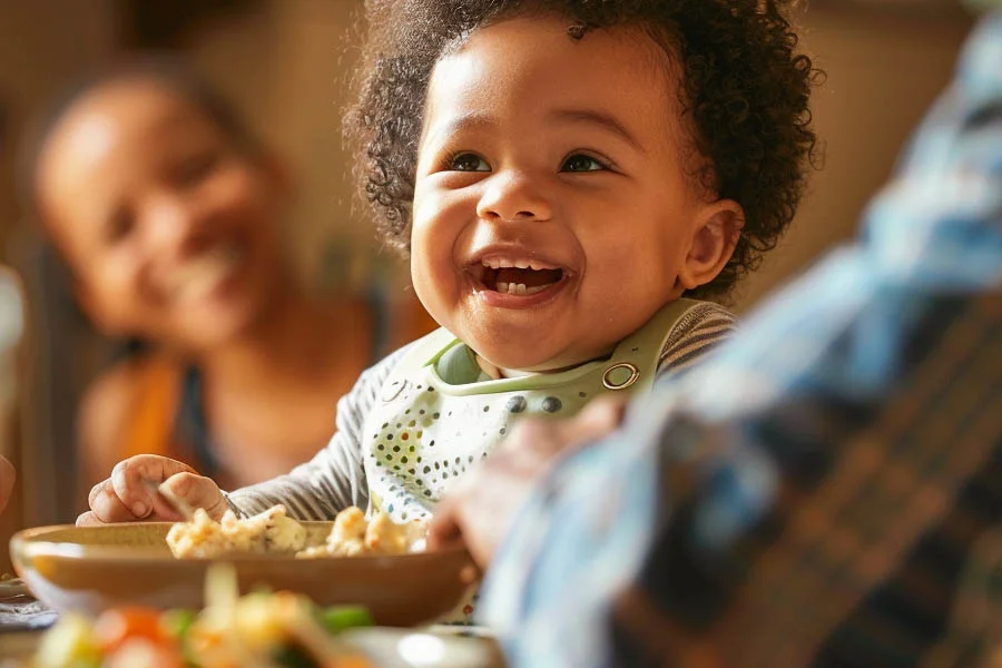 dishwasher-safe silicone feeding set