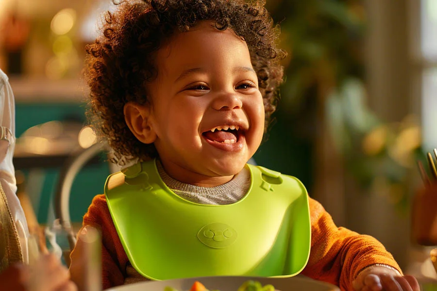 safe silicone baby feeding set